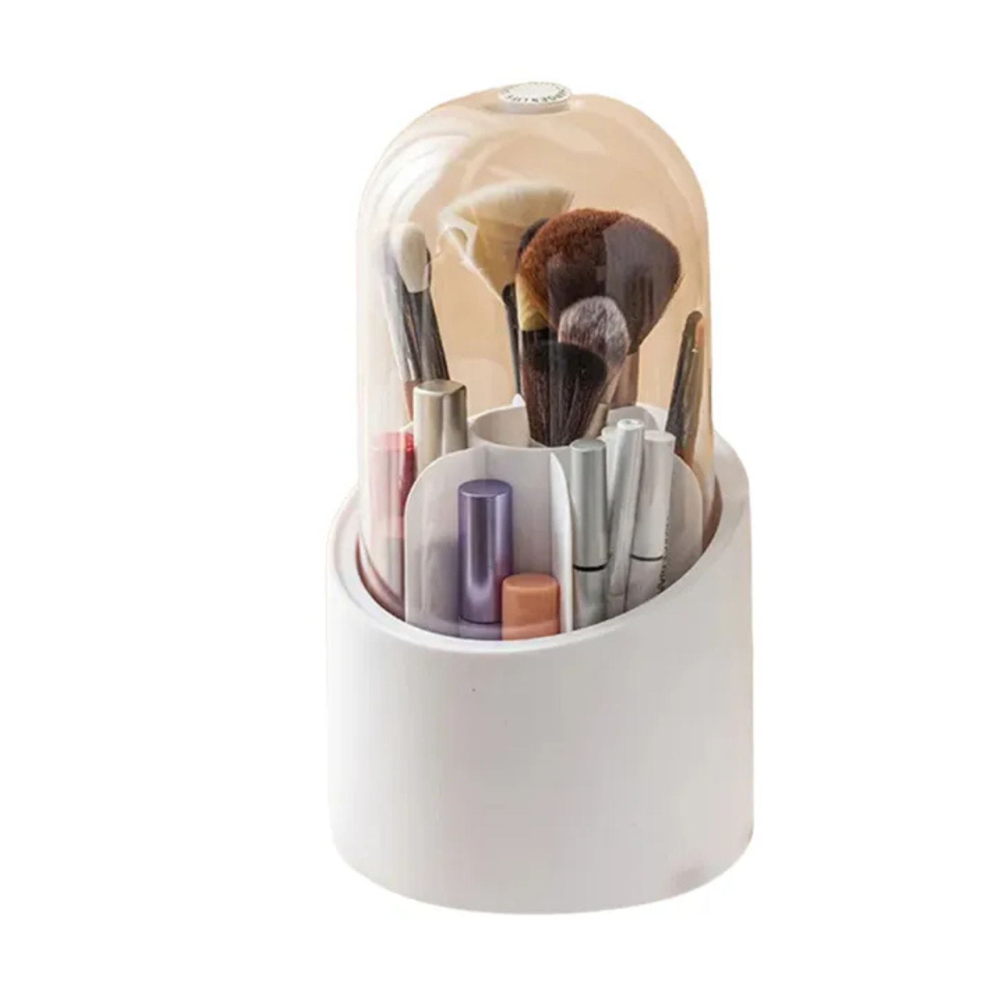 360 Degree Rotating Makeup Brush Organizer