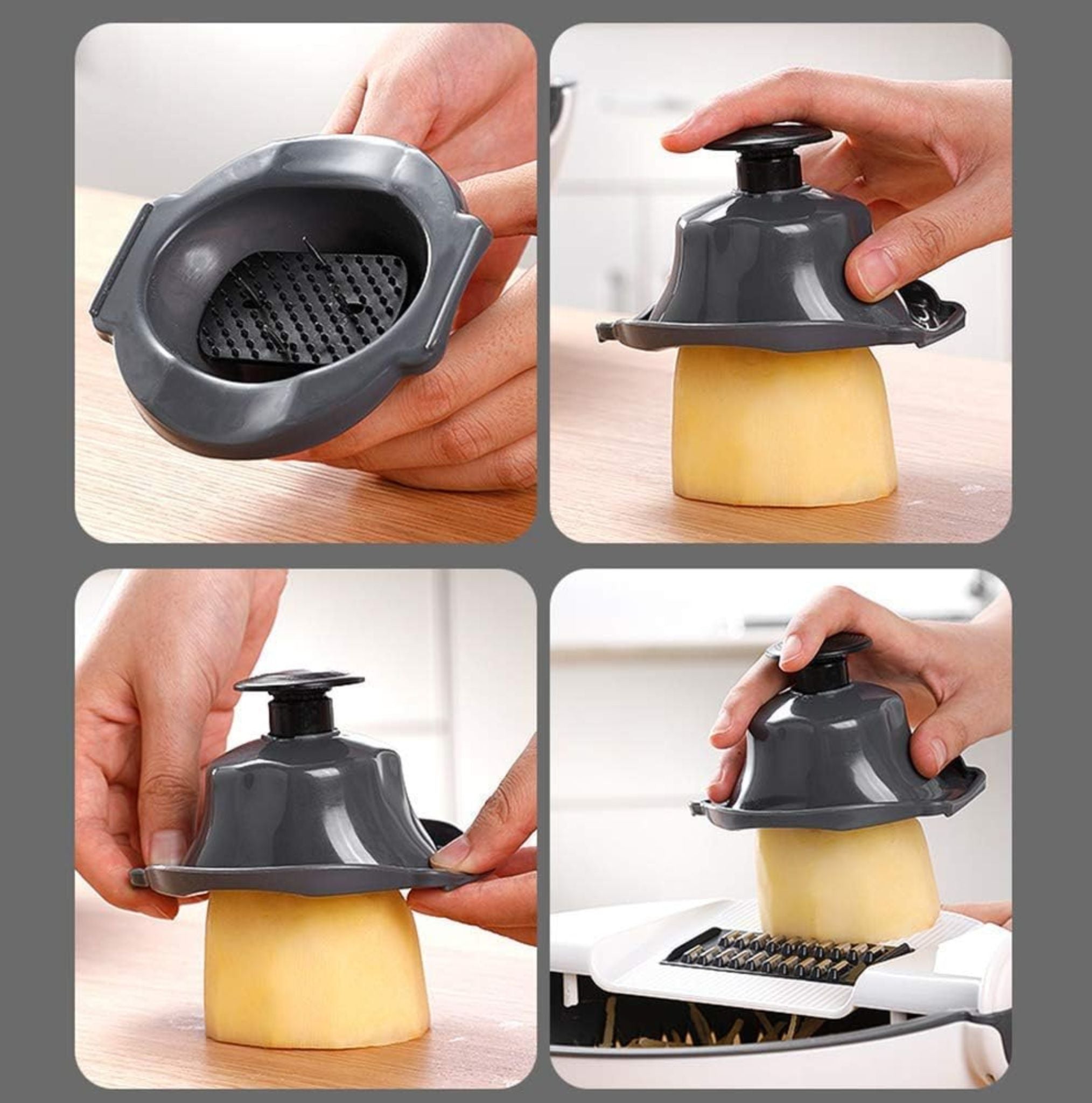 compact vegetable grater, dicer, slicer combo tool