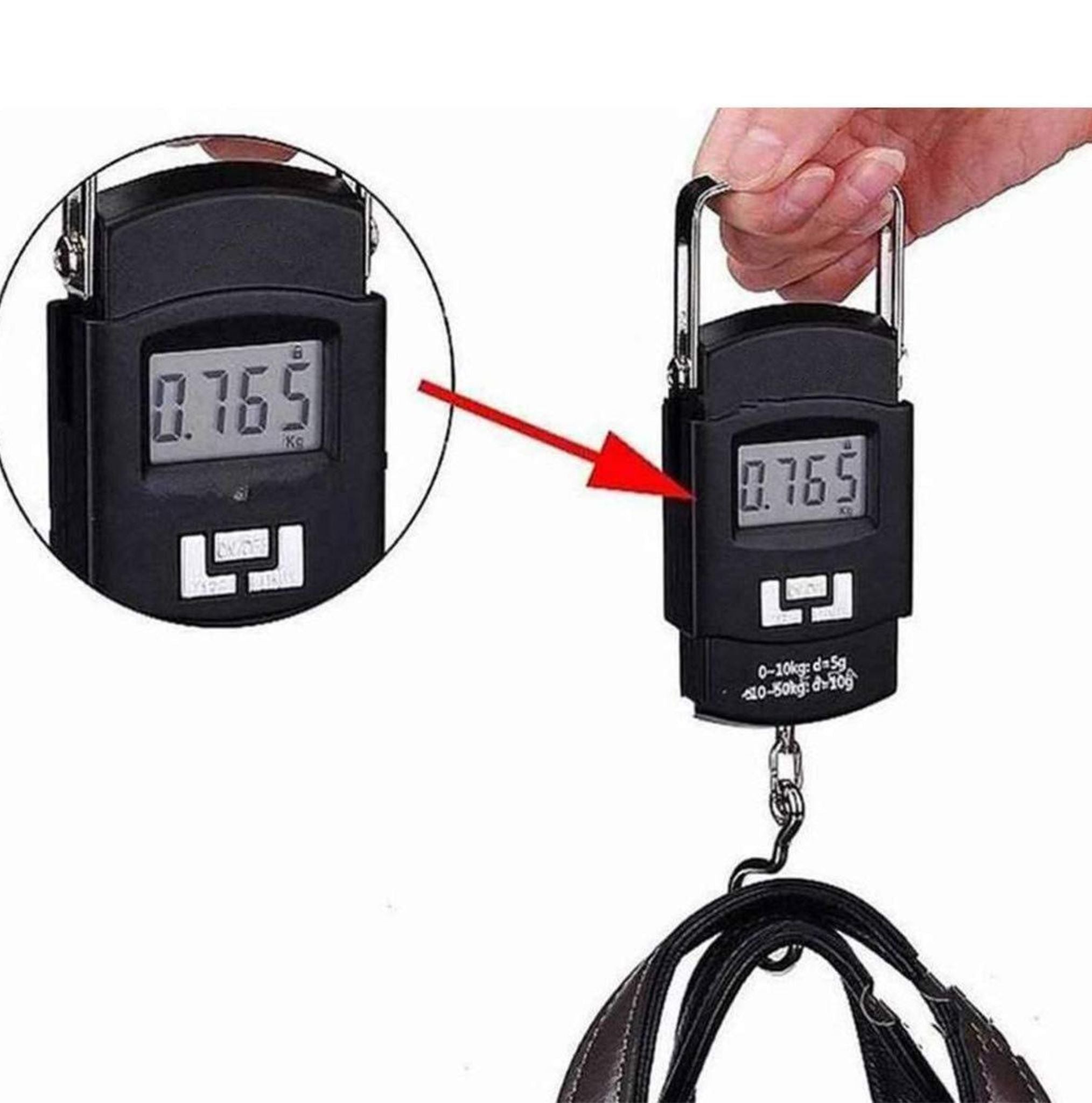 50kg Digital Luggage Weight Scale with LED Display – Travel Weighing Machine