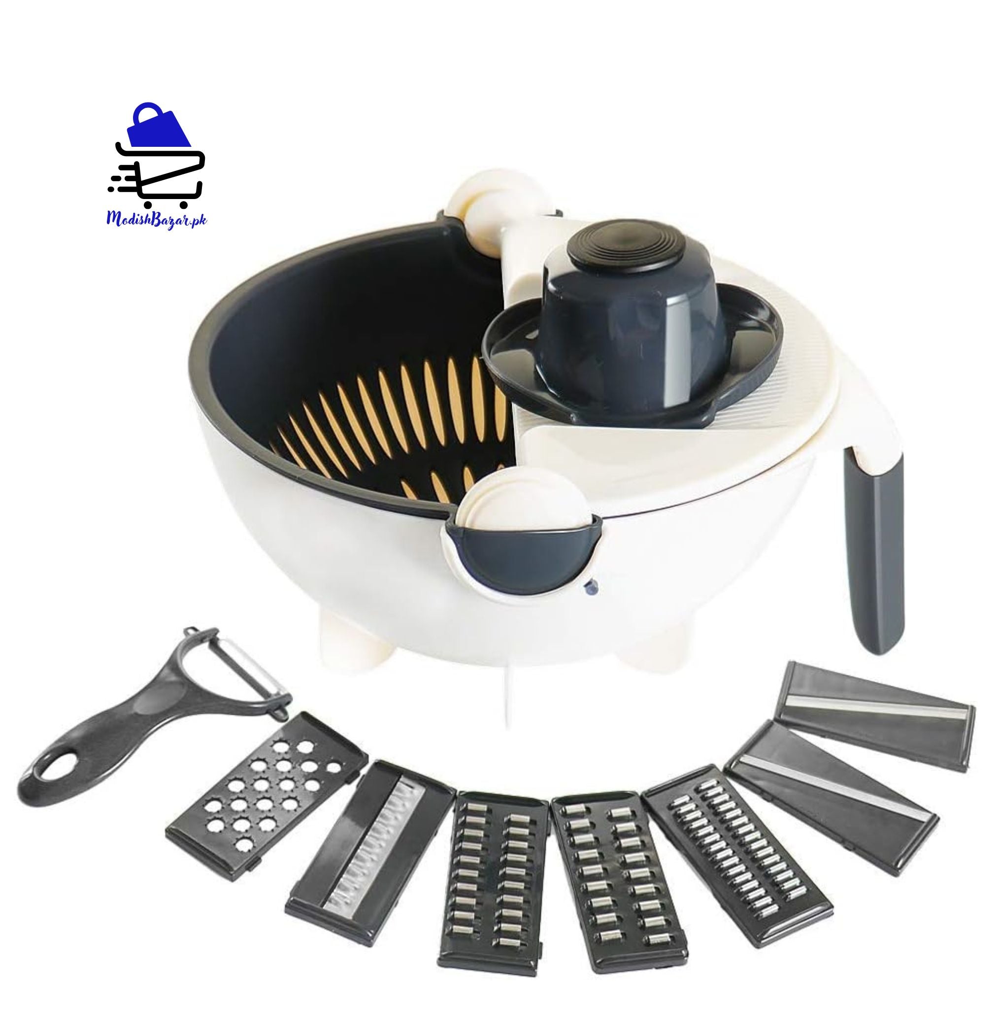 9 in 1 multifunctional vegetable cutter with interchangeable blades