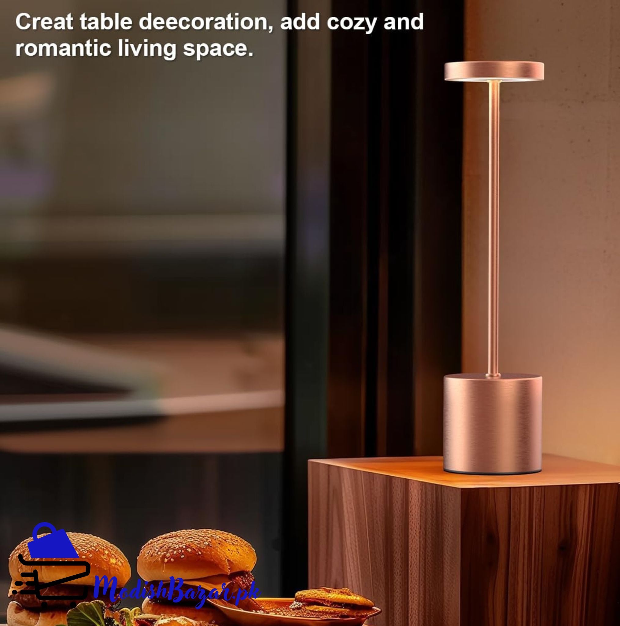 Metal LED Touch Sensor Table Lamp 
