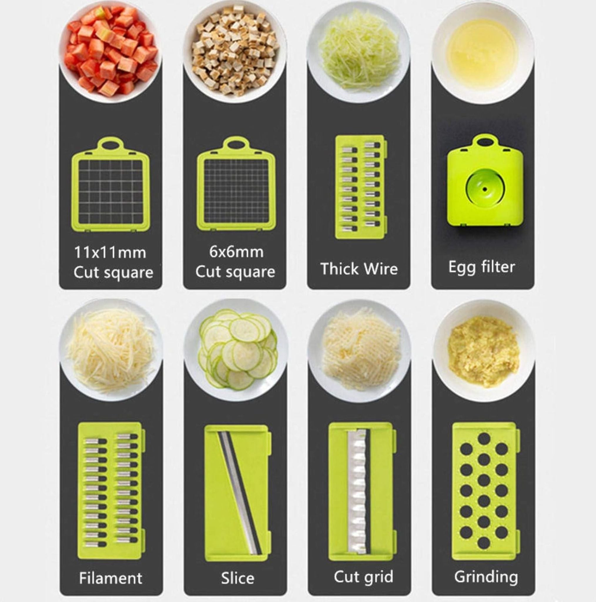 16-in-1 Multi-Functional Vegetable Cutter & Chopper