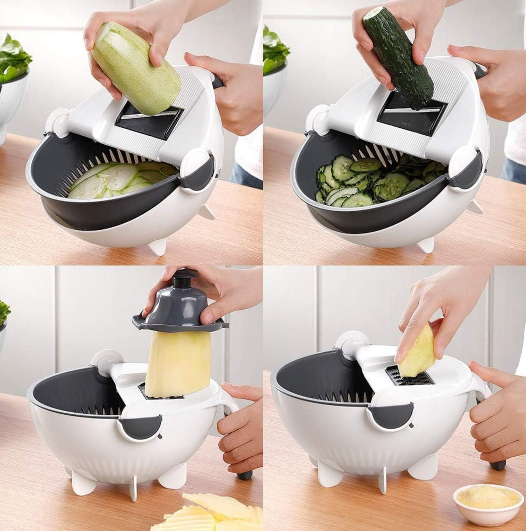 Multifunction vegetable cutting tool for kitchen use