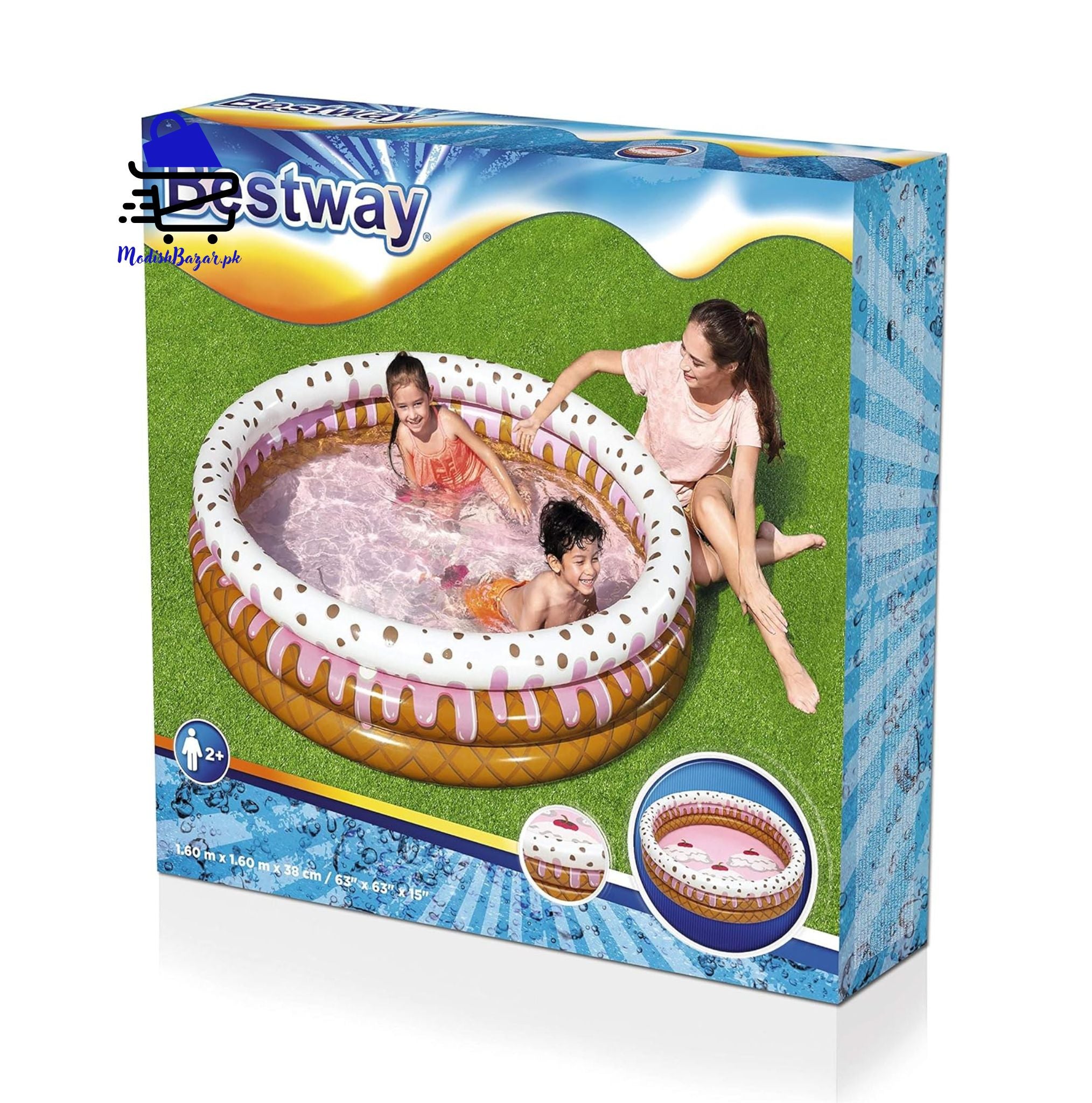 Bestway Sundae Inflatable Kiddie Pool 51144