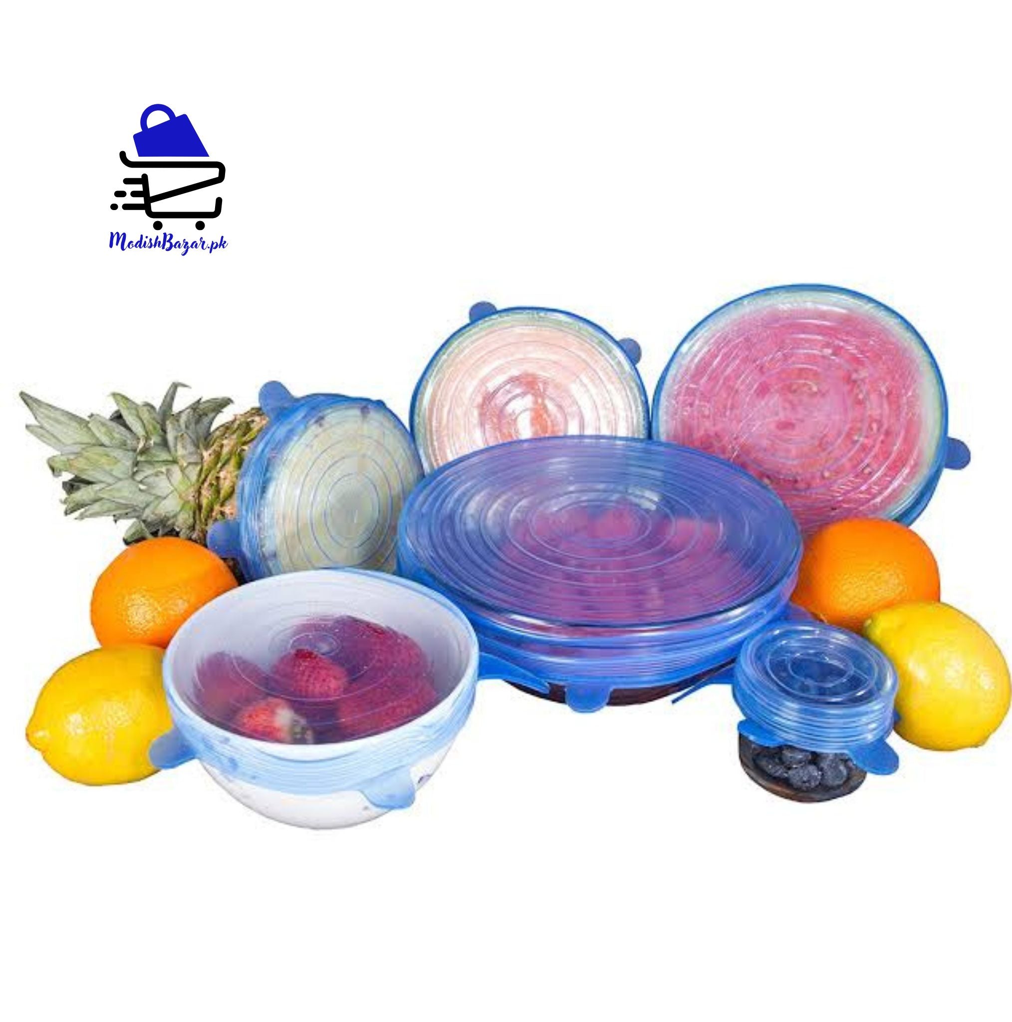 Reusable airtight silicone food covers