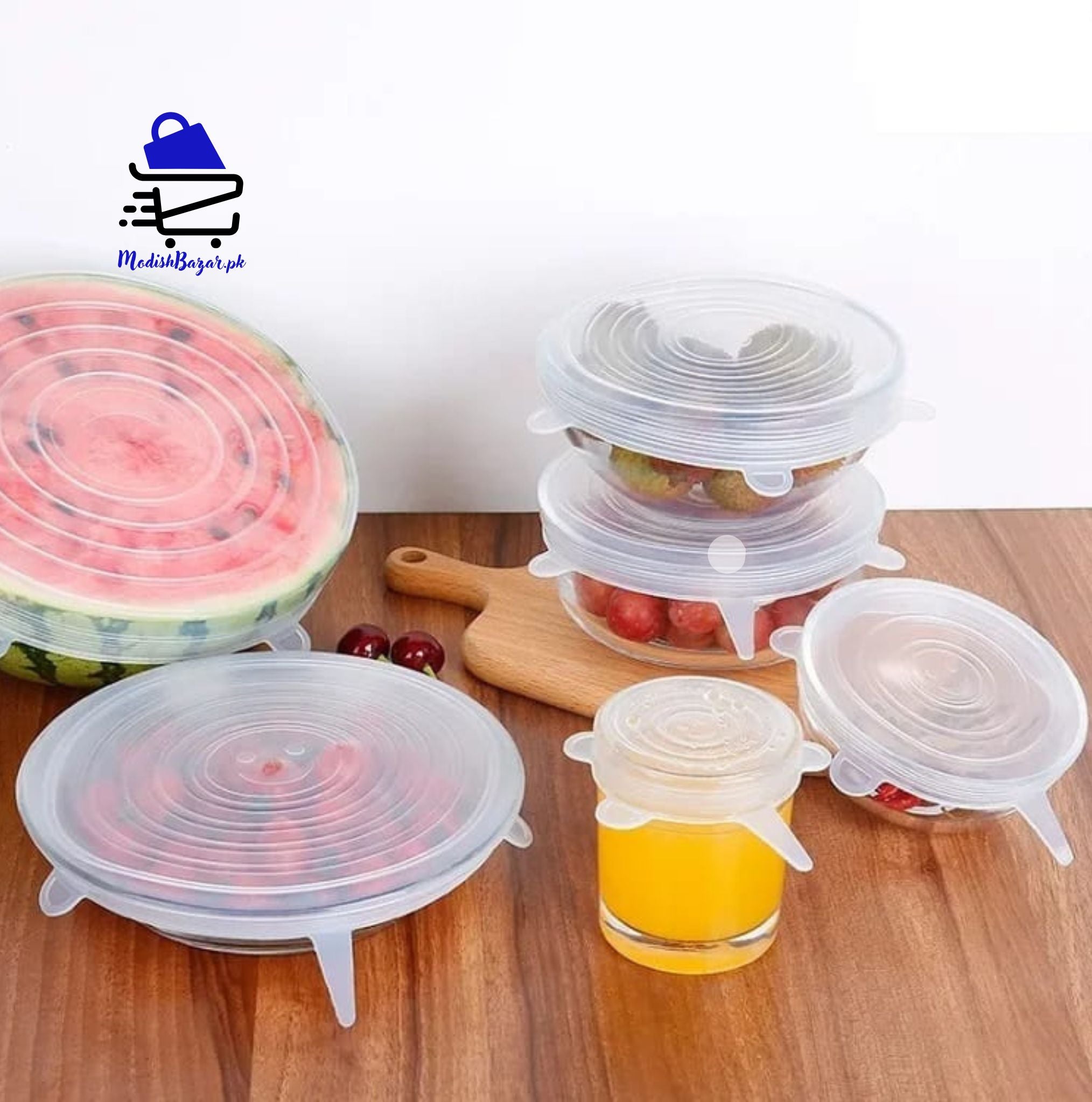 Eco-friendly stretchable food storage lids