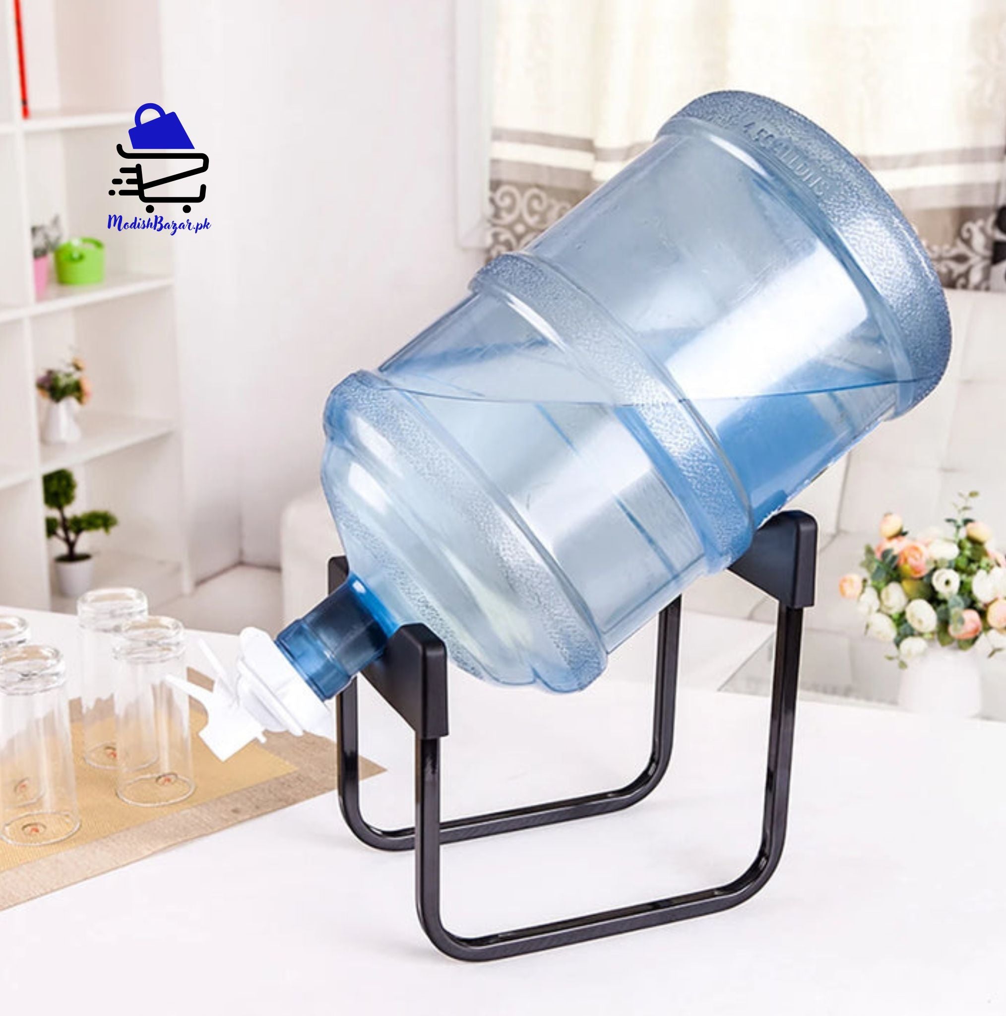 19 Liter Water Bottle Stand with Nozzle – Heavy-Duty Dispenser for Home & Office