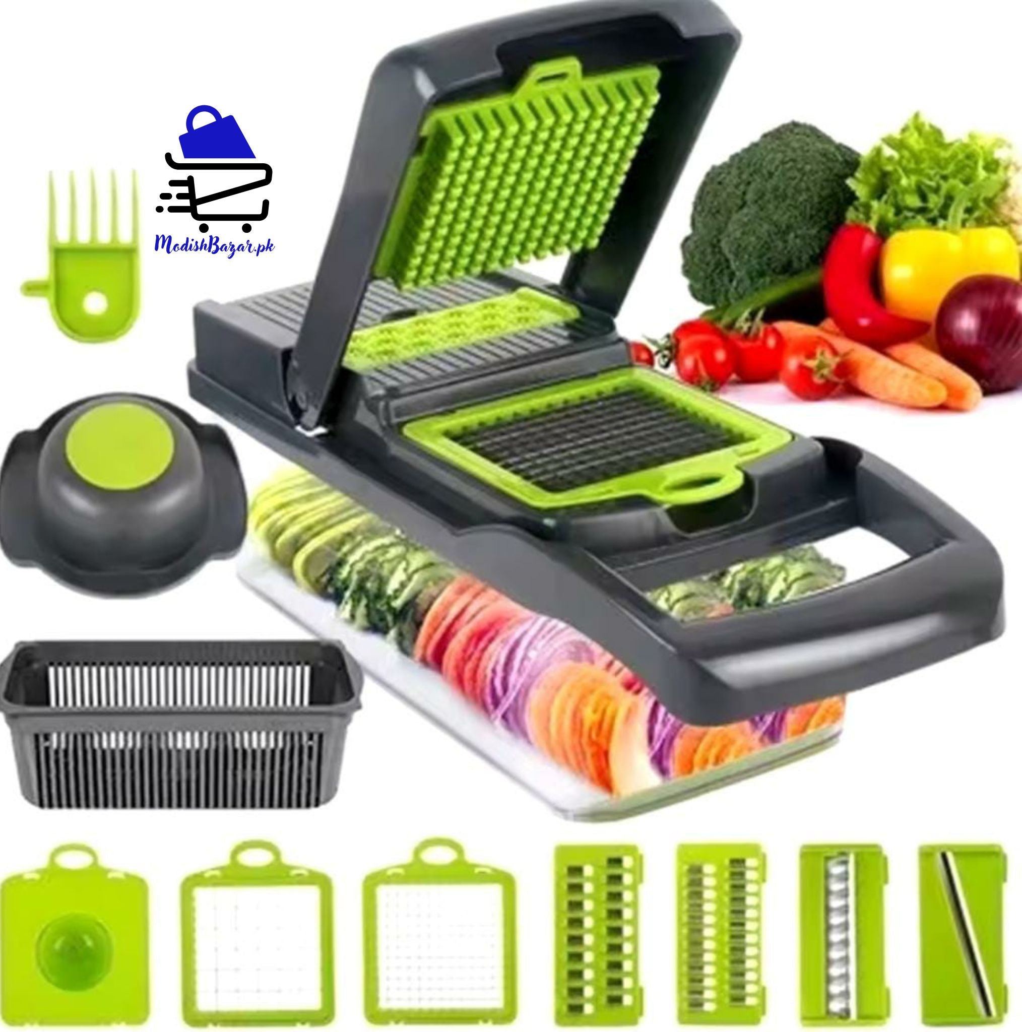16-in-1 Multi-Functional Vegetable Cutter & Chopper