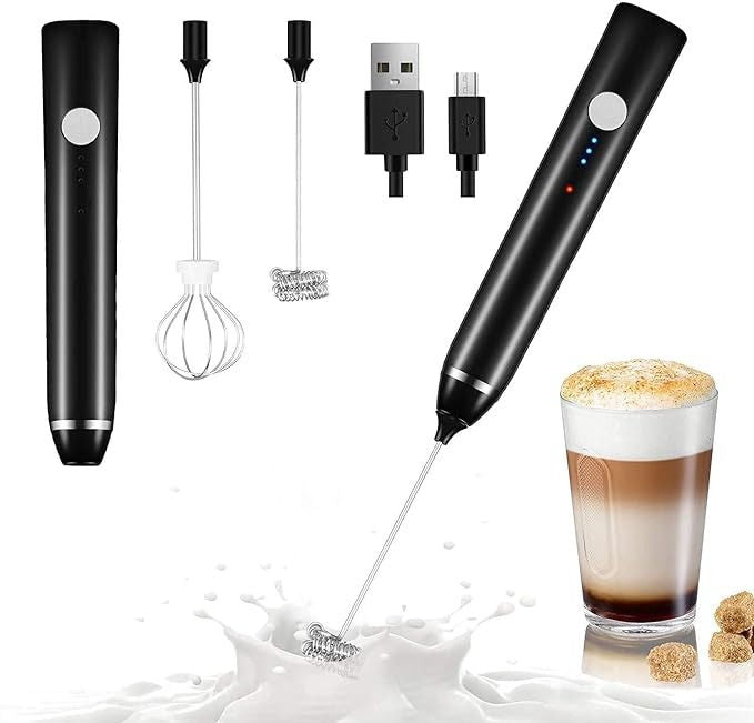 2in1 USB Rechargeable Coffee Beater   – Multipurpose Handheld Electric Coffee Whisk & Foam Maker - Modish Bazar