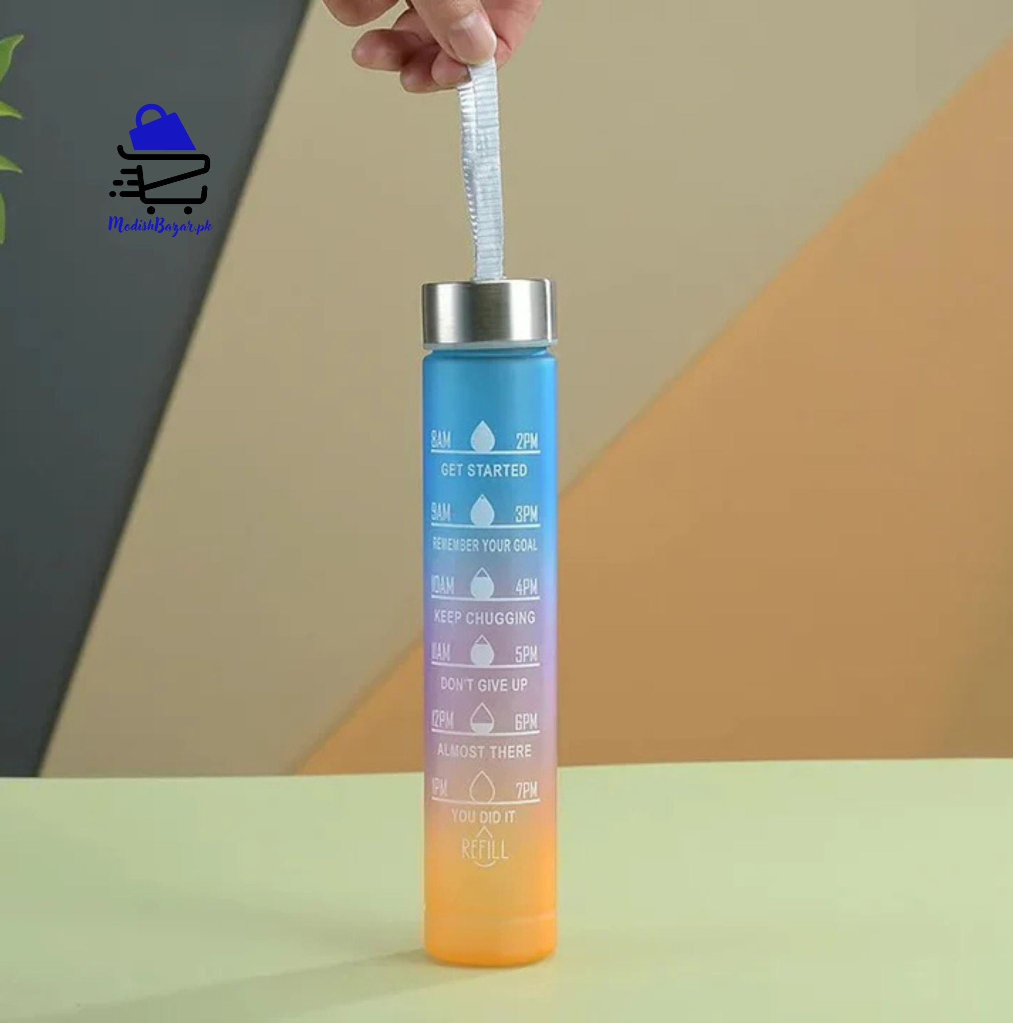 3 pcs Motivational Gradient Water Bottle Set – Stay Hydrated in Style!