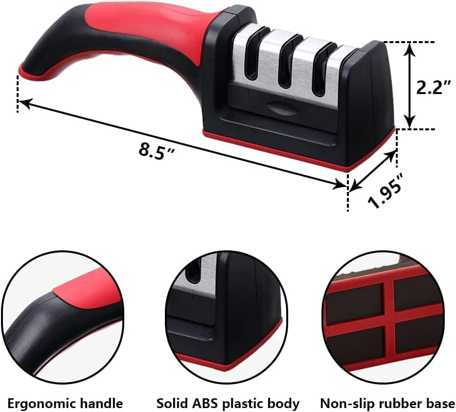Manual Kitchen Knife Sharpener – Professional Blade Sharpening Tool - Modish Bazar