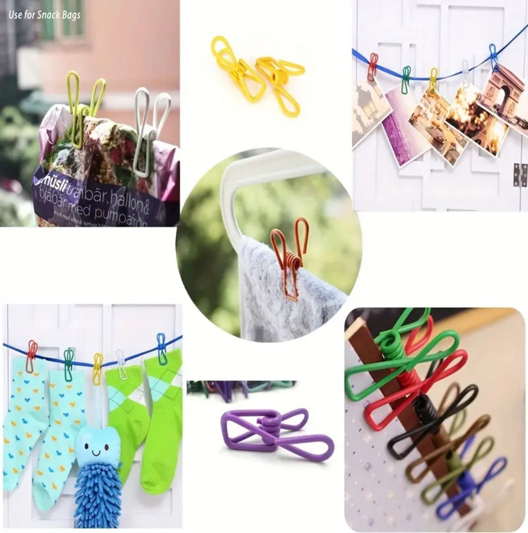 12 Pack Premium Metal Clothes Pins Heavy-Duty Clips