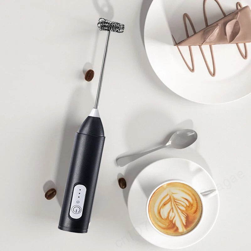 2in1 USB Rechargeable Coffee Beater   – Multipurpose Handheld Electric Coffee Whisk & Foam Maker - Modish Bazar
