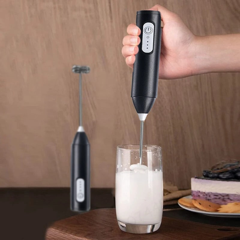2in1 USB Rechargeable Coffee Beater   – Multipurpose Handheld Electric Coffee Whisk & Foam Maker - Modish Bazar
