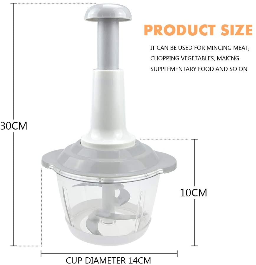 Hand Press Vegetable Chopper & Garlic Masher – Manual Kitchen Grinder - Modish Bazar