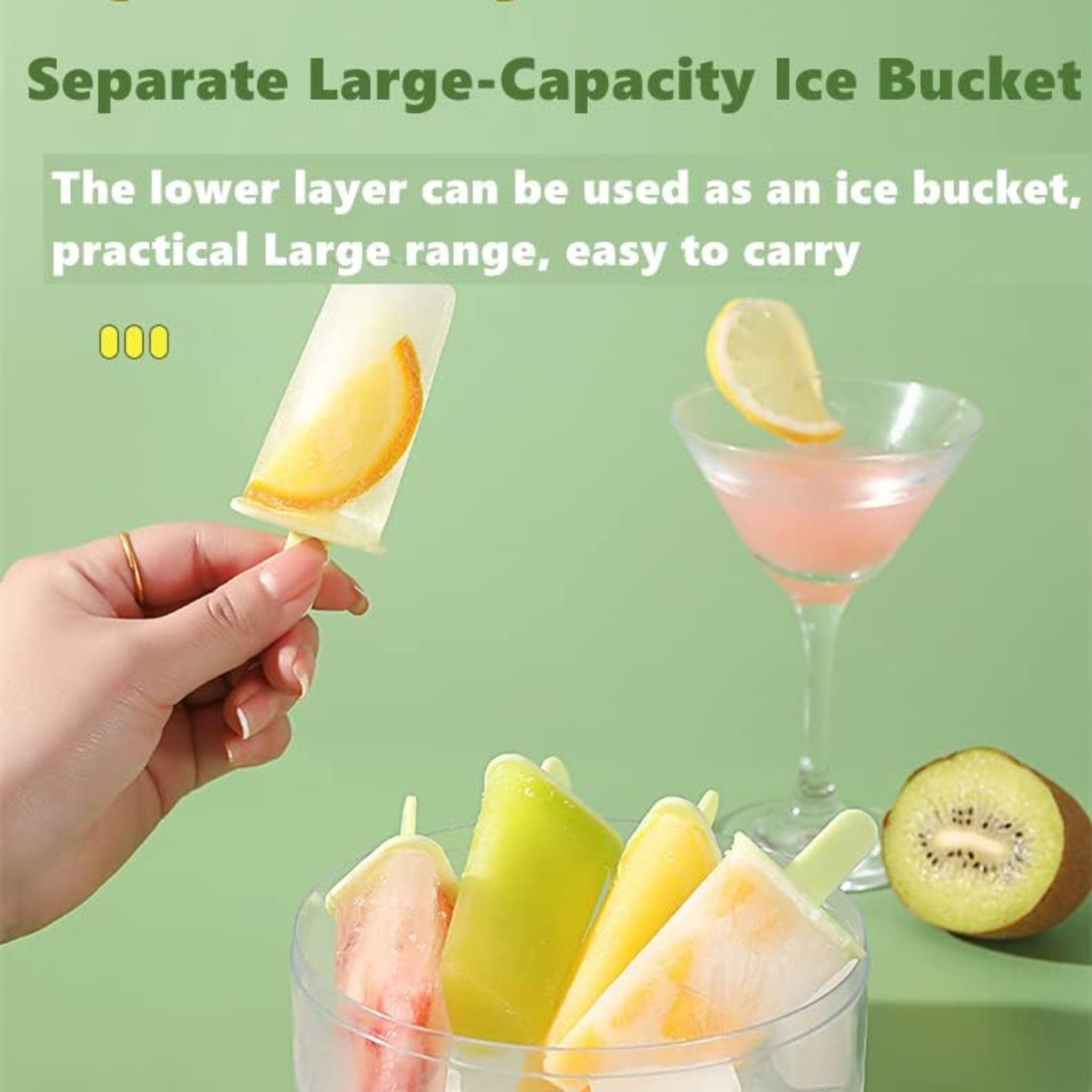 8-Piece Ice Pop Molds – BPA-Free Reusable Popsicle Maker for Homemade Ice Cream